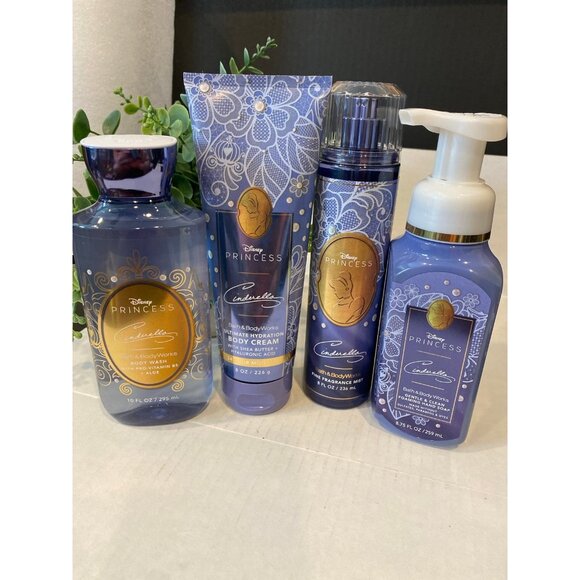 Bath & Body Works Limited Edition Disney “Cinderella” New 4-Pc Piece Set